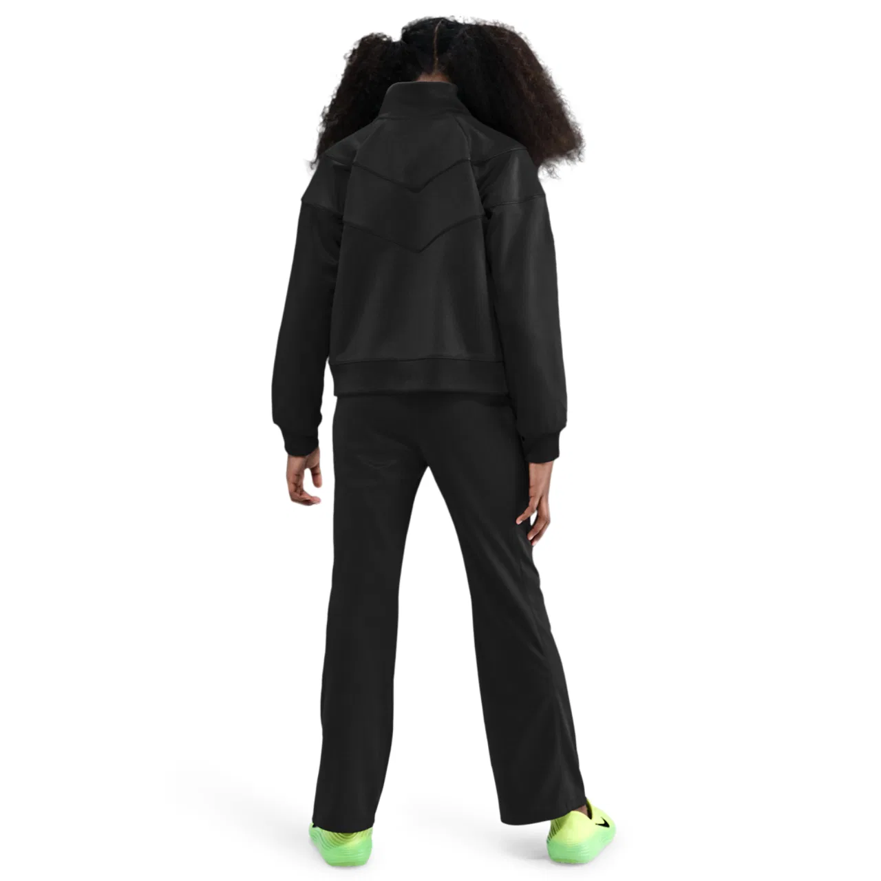 Куртка для девочек NSW Poly Knit Track Nike, черный/белый — фото 4