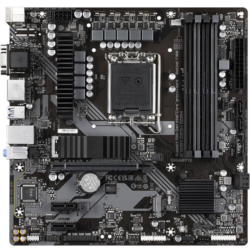 

Материнская плата Gigabyte B760M DS3H DDR4, LGA1700