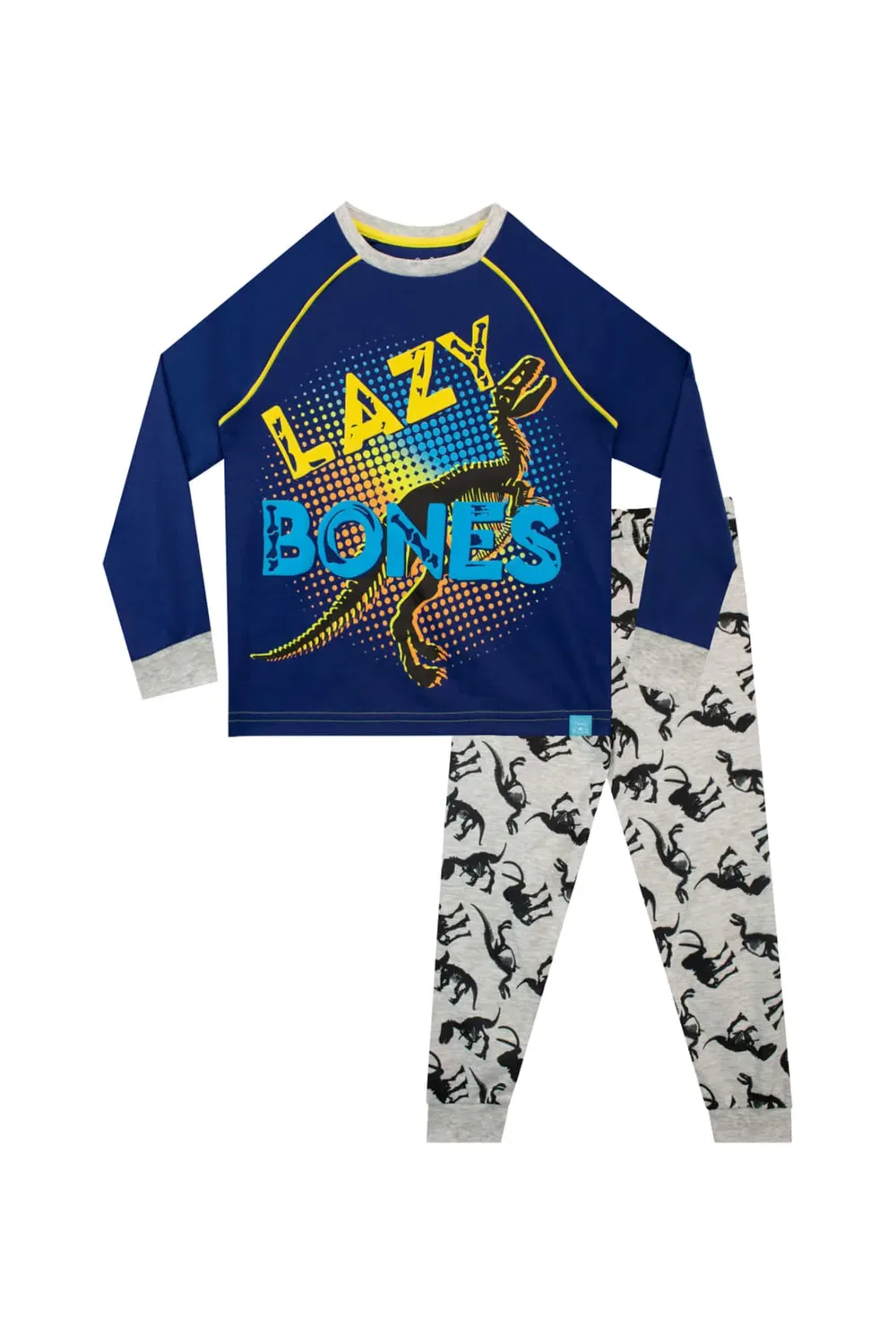 Детская пижама с принтом Lazy Bones Dino Harry Bear, Blue