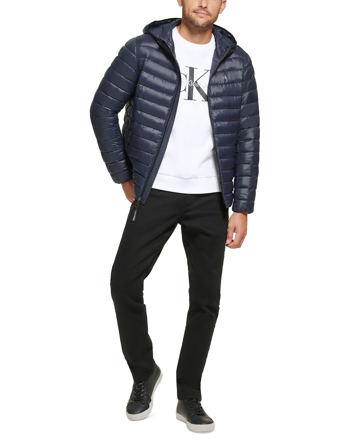 

Мужская стеганая куртка packable с капюшоном Calvin Klein, мульти, Серый, Мужская стеганая куртка packable с капюшоном Calvin Klein, мульти