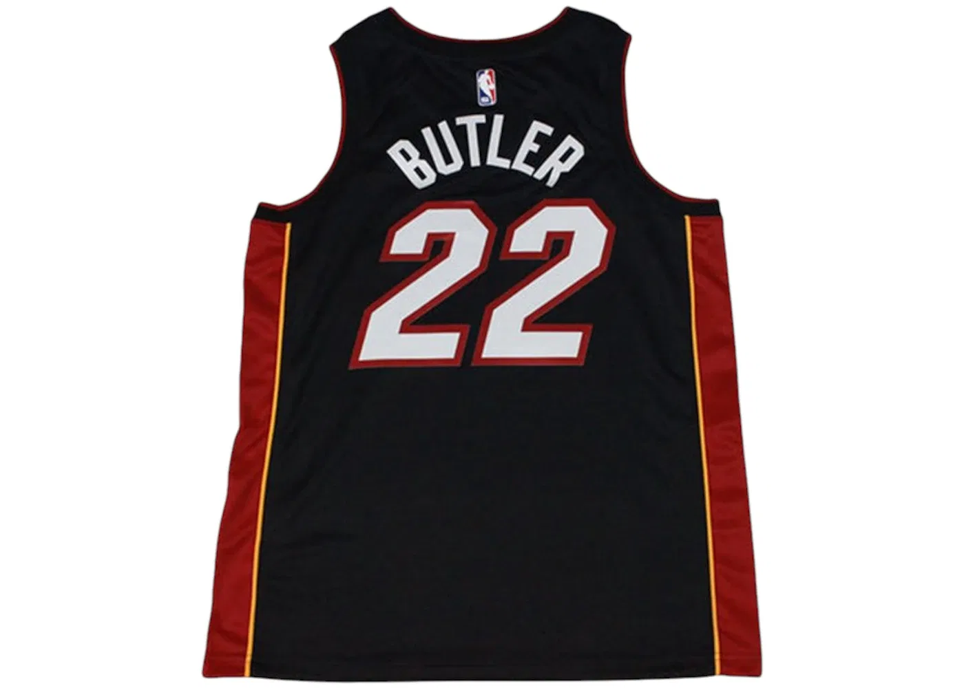 Мужская баскетбольная джерси Jimmy Butler 22 Icon Edition Swingman Nike, Black/Tough Red — фото 2