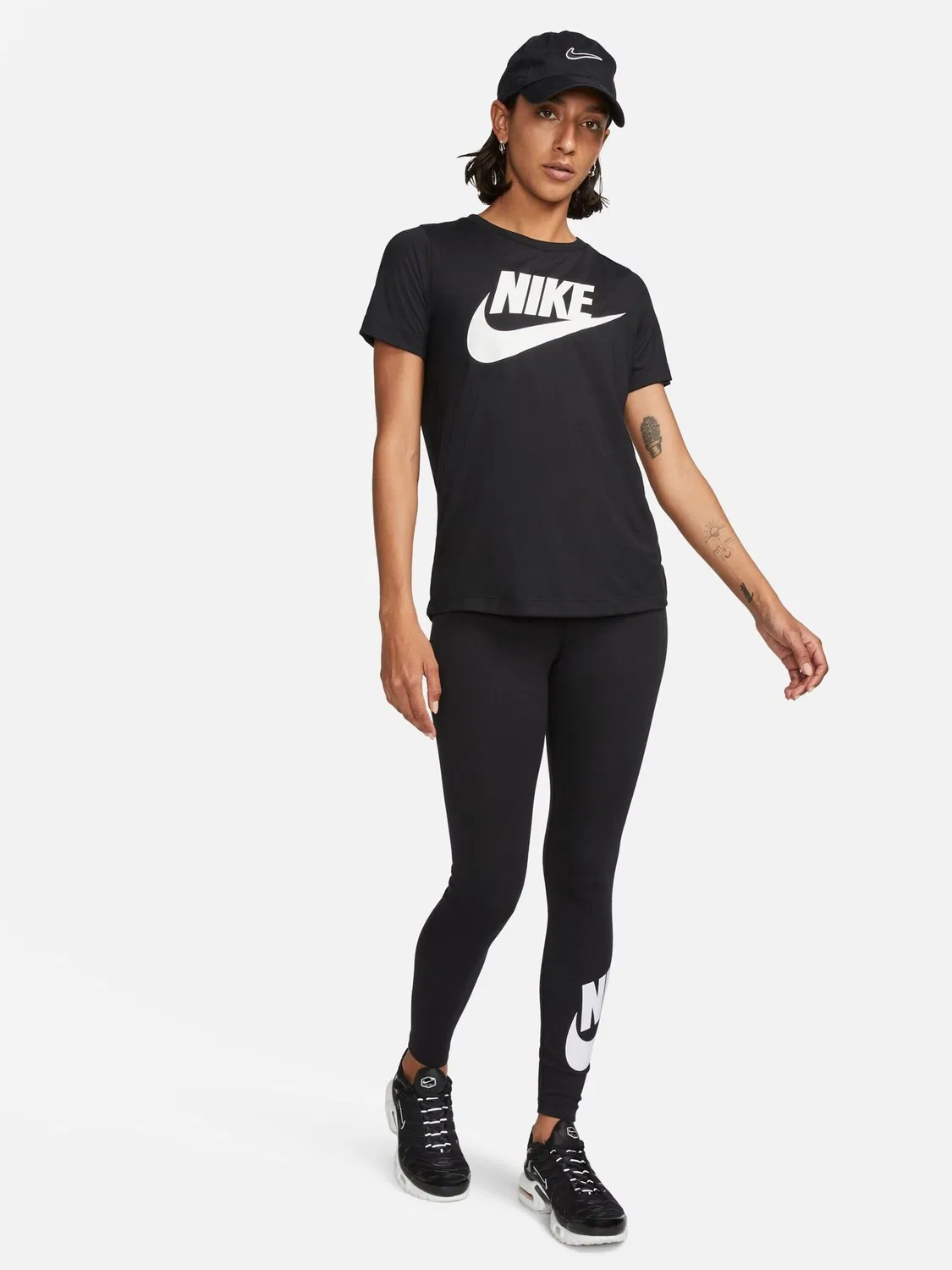 Леггинсы Nike Sportswear Classics с завышенной талией, черные — фото 3
