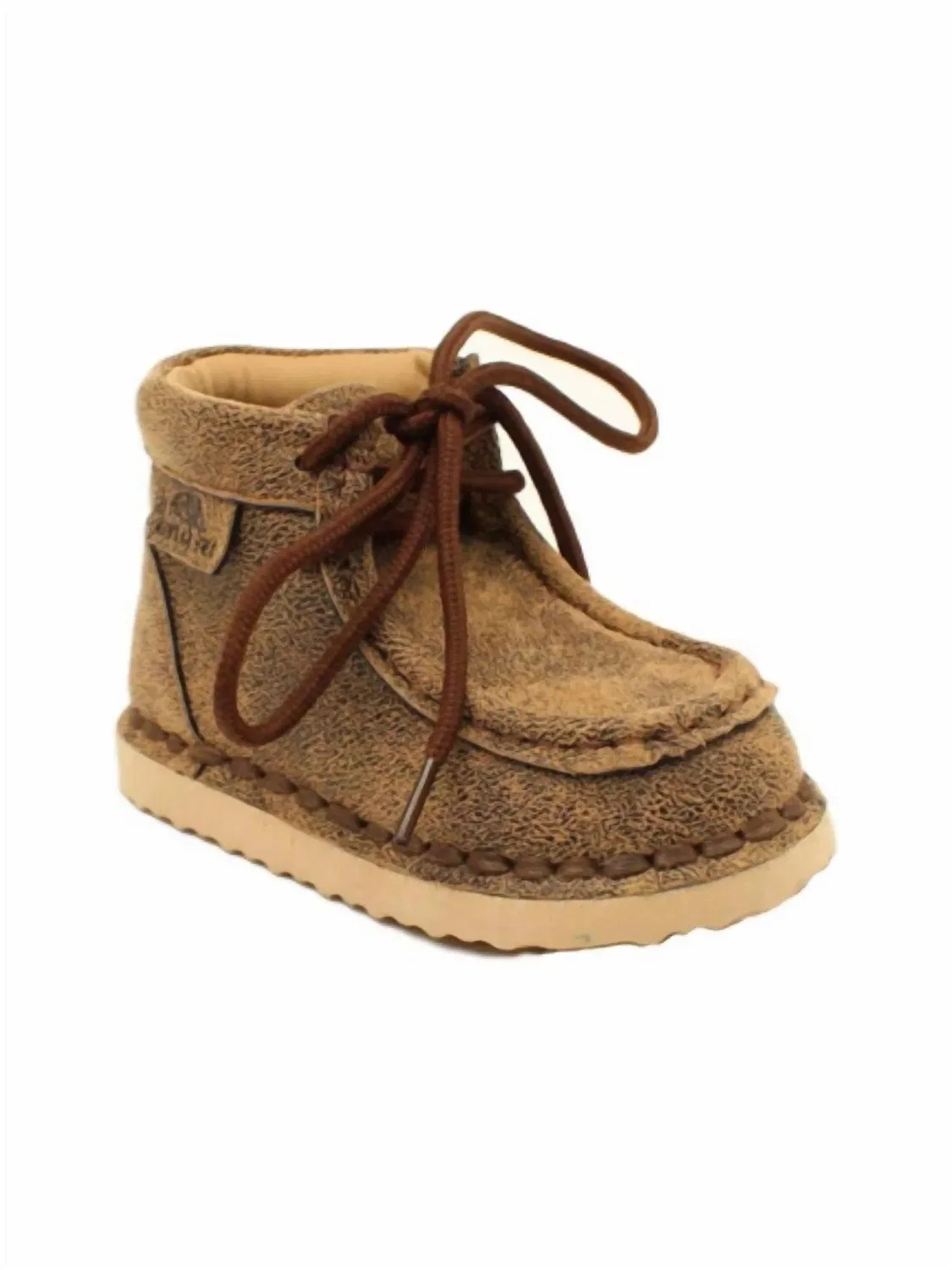 Детские ковбойские ботинки с круглым носом Twister Aiden Boot M&F Western, коричневый