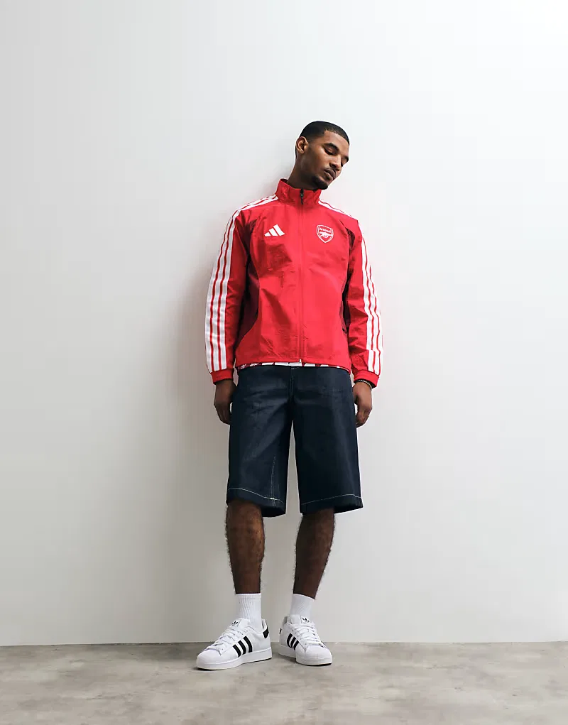 Куртка Adidas Football Arsenal 26/27 с домашним гимном, красный — фото 3