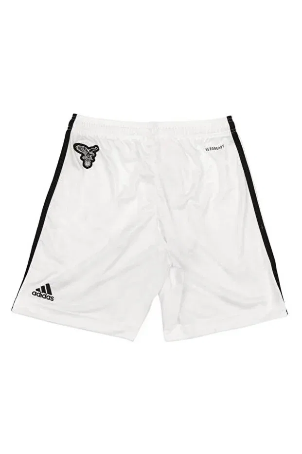 Детские спортивные шорты для девочек с быстросохнущей тканью Sportswear Adidas, White — фото 2