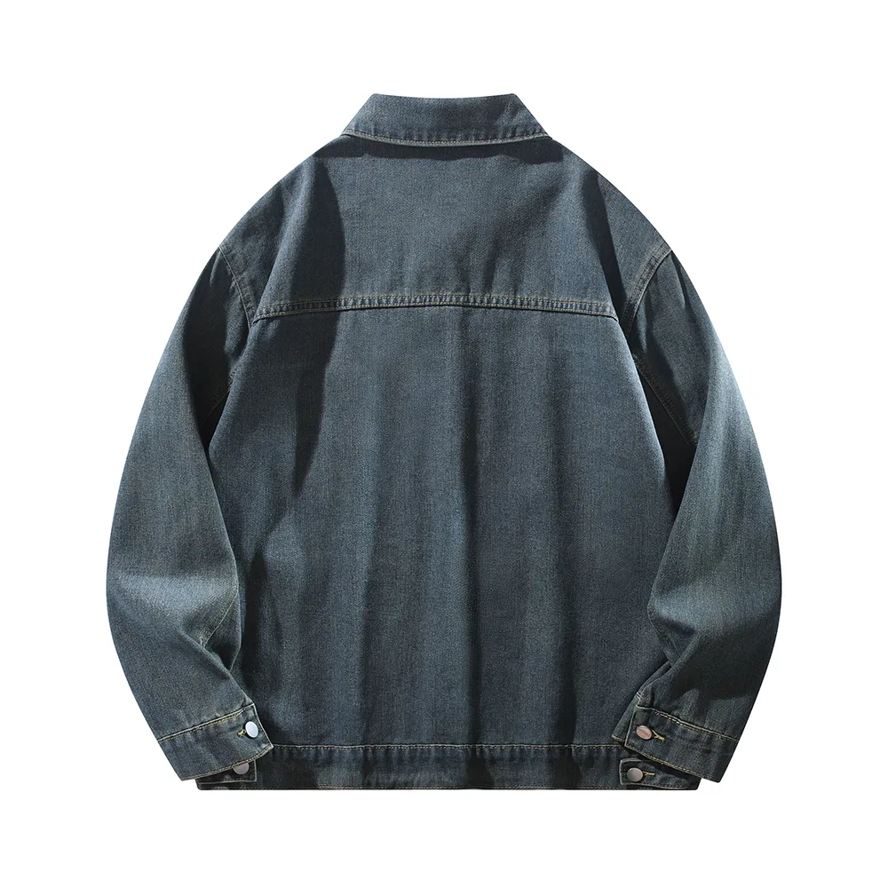 Детское джинсовое пальто с винтажным стилем PAL ONGACO, Washed Blue — фото 4
