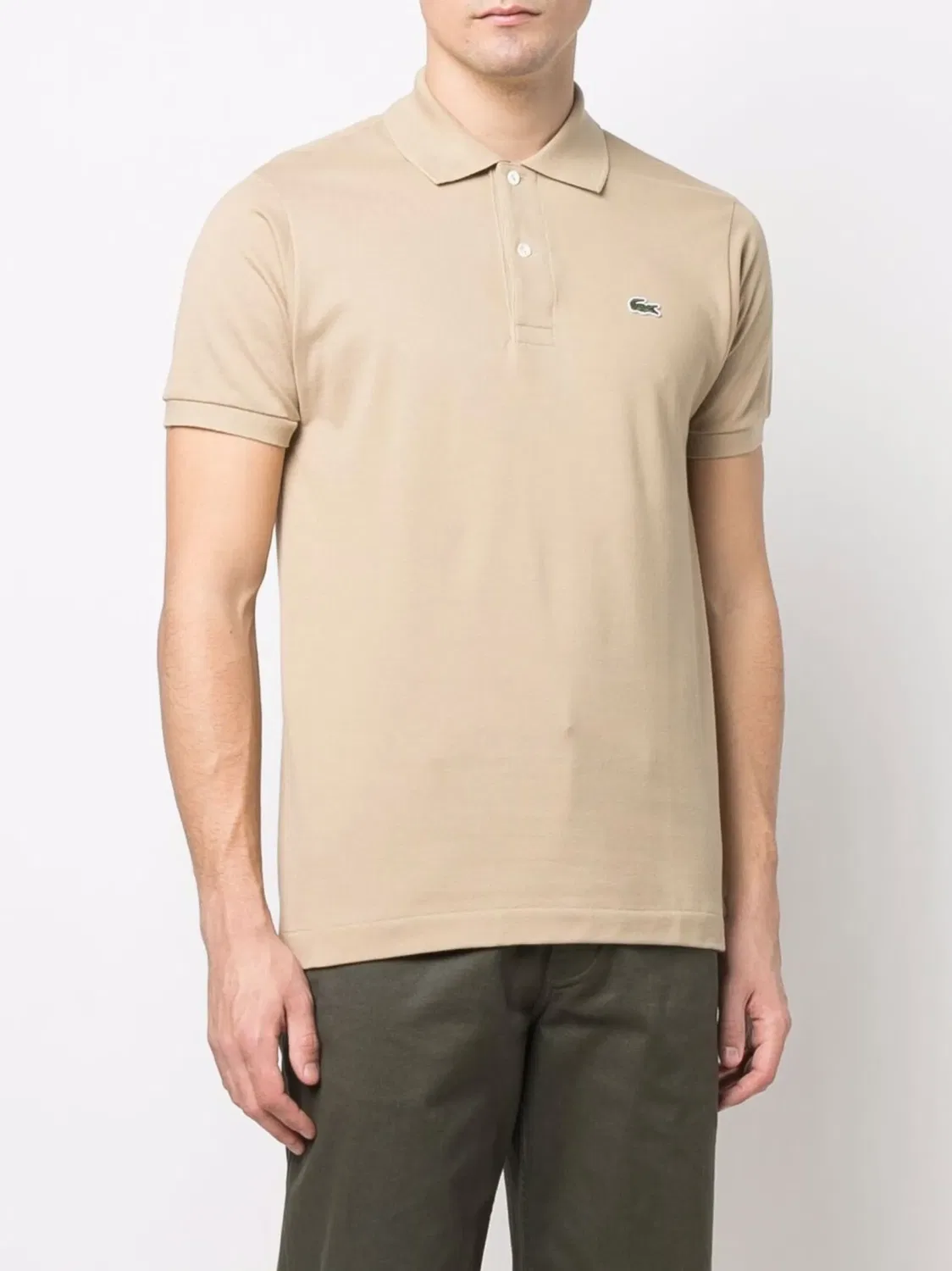 Lacoste Поло с логотипом, нейтральные тона — фото 2