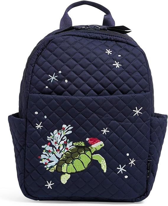 

Рюкзак Vera Bradley Cotton Small Women's, темно-синий/зеленый