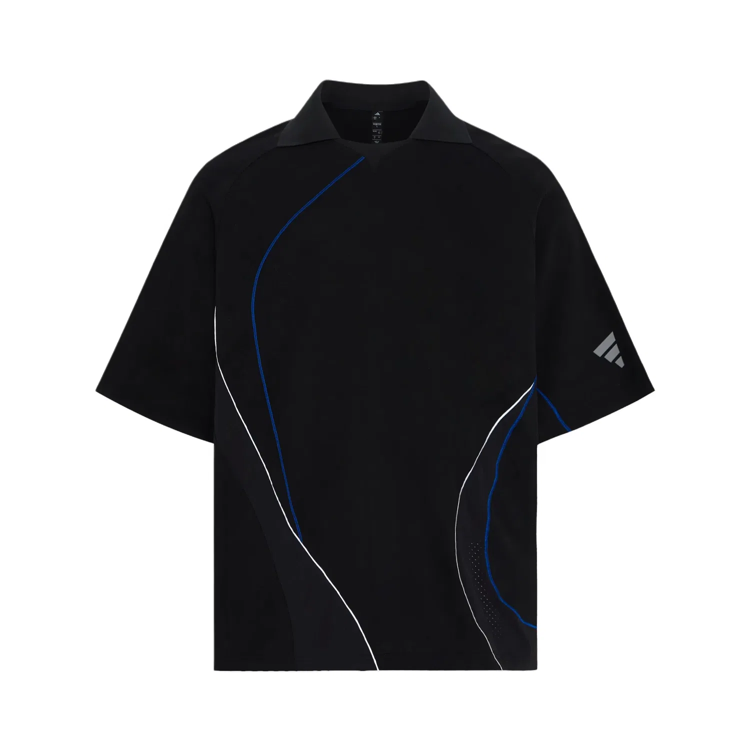 Мужская футболка с воротником Adidas, Black