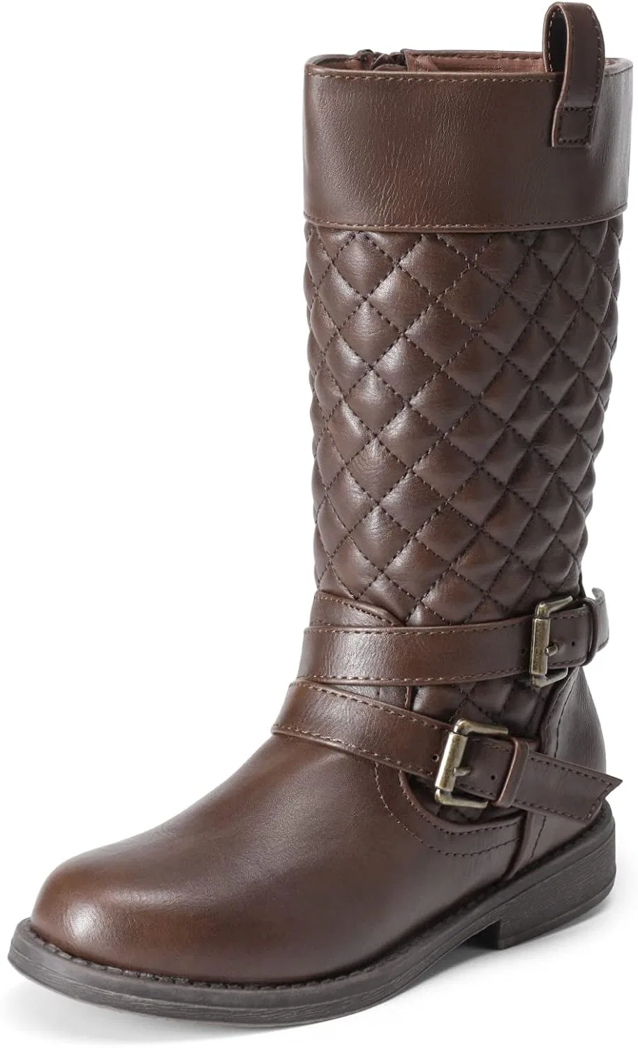 Детские сапоги для девочек с высоким голенищем DREAM PAIRS, Brown