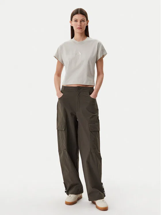 Футболка regular fit Adidas, бежевый — фото 2