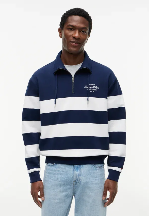 Свитшот с капюшоном хлопковый Nautical Heritage Tommy Hilfiger, Carbon темно-синий