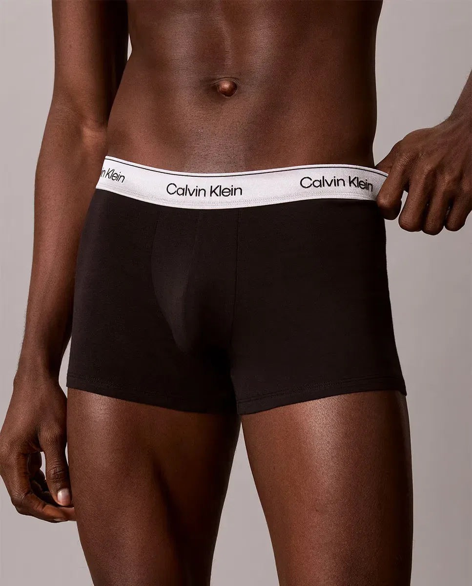 Мужской комплект трусов-боксеров хлопковый Icon Cotton Stretch Multicolor Calvin Klein, Multicolor — фото 3