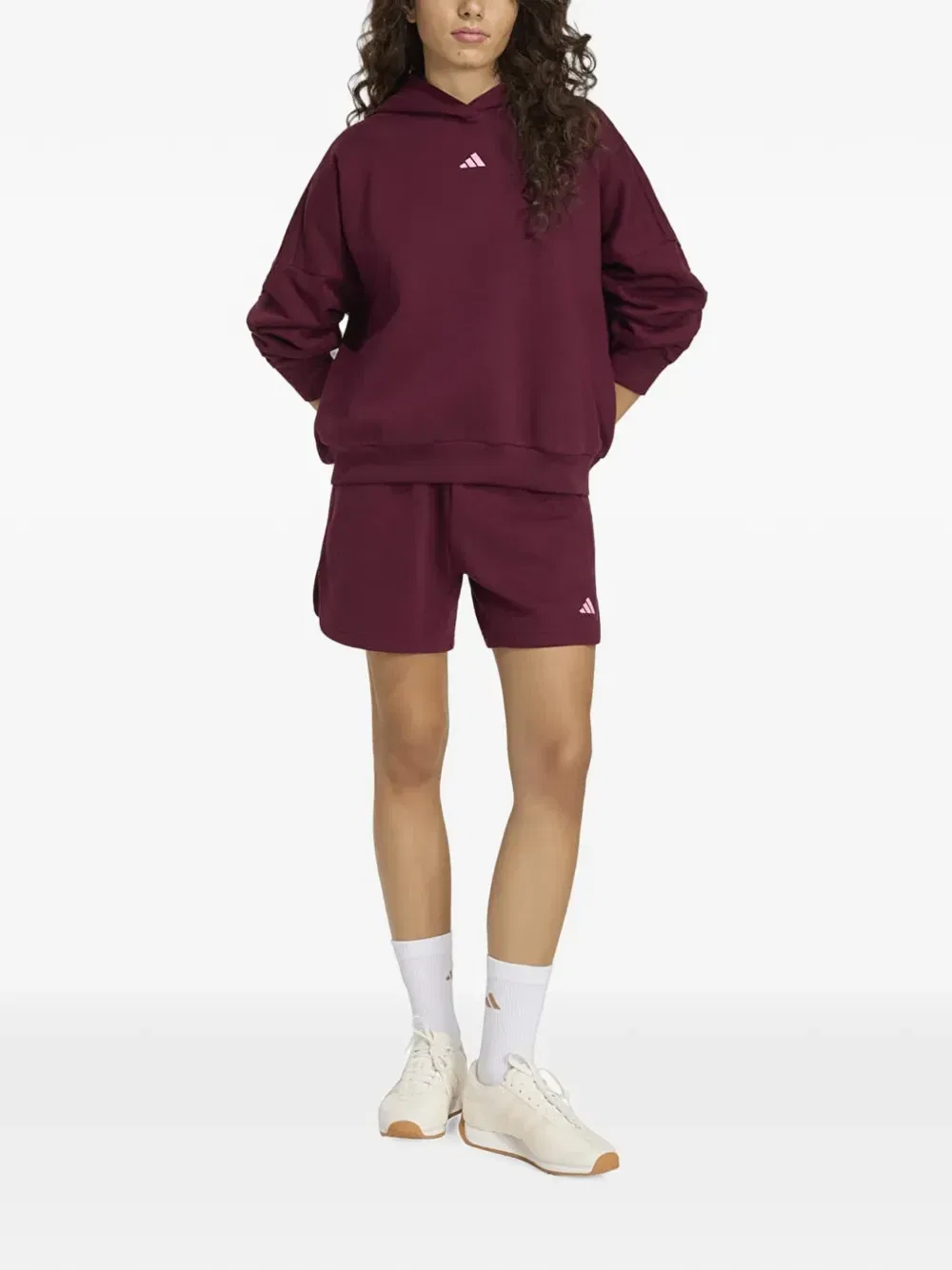 Худи с логотипом для студии Adidas, красный — фото 2