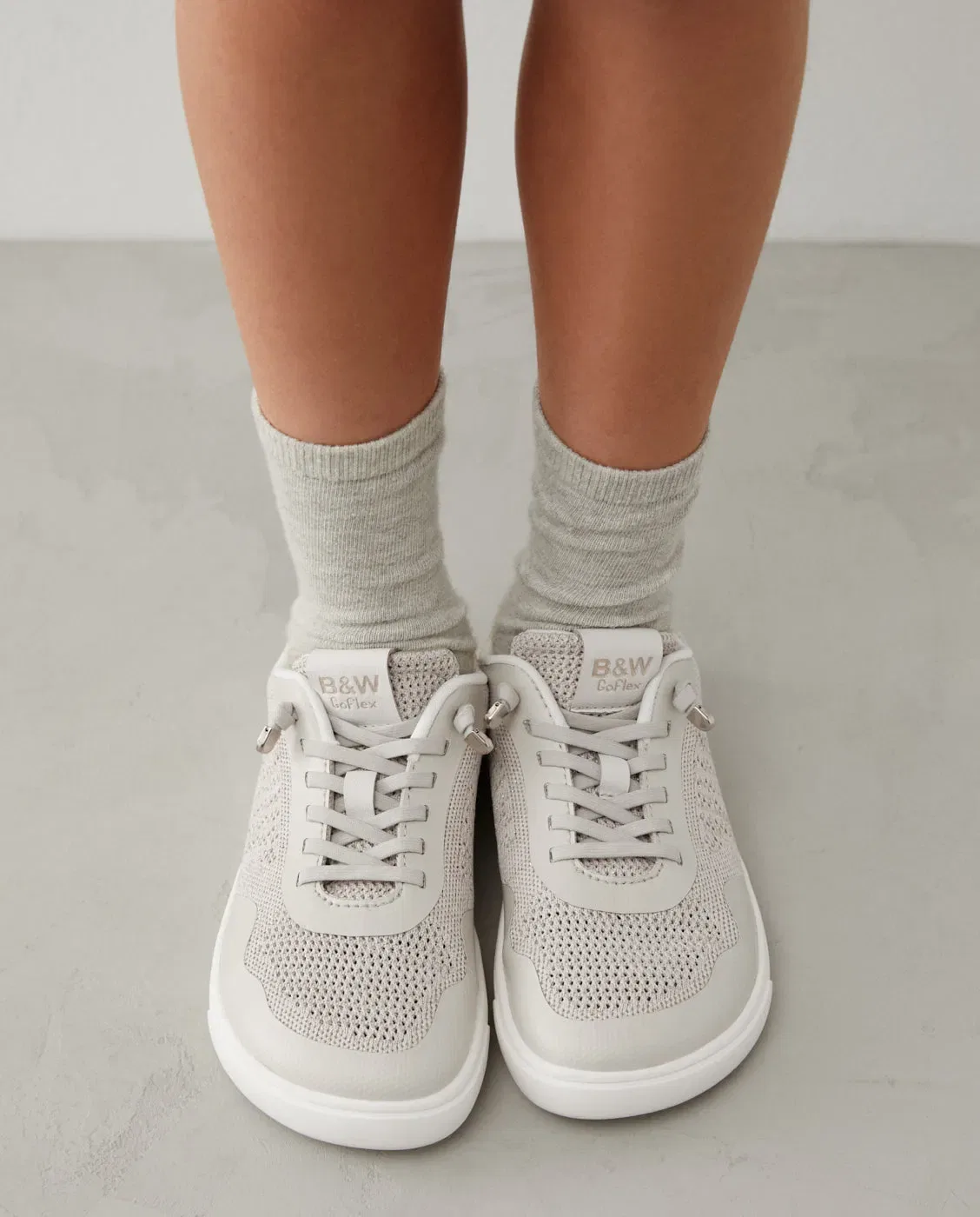 Детские кроссовки для девочек Barefoot Goflex B&W Conguitos, Beige — фото 2