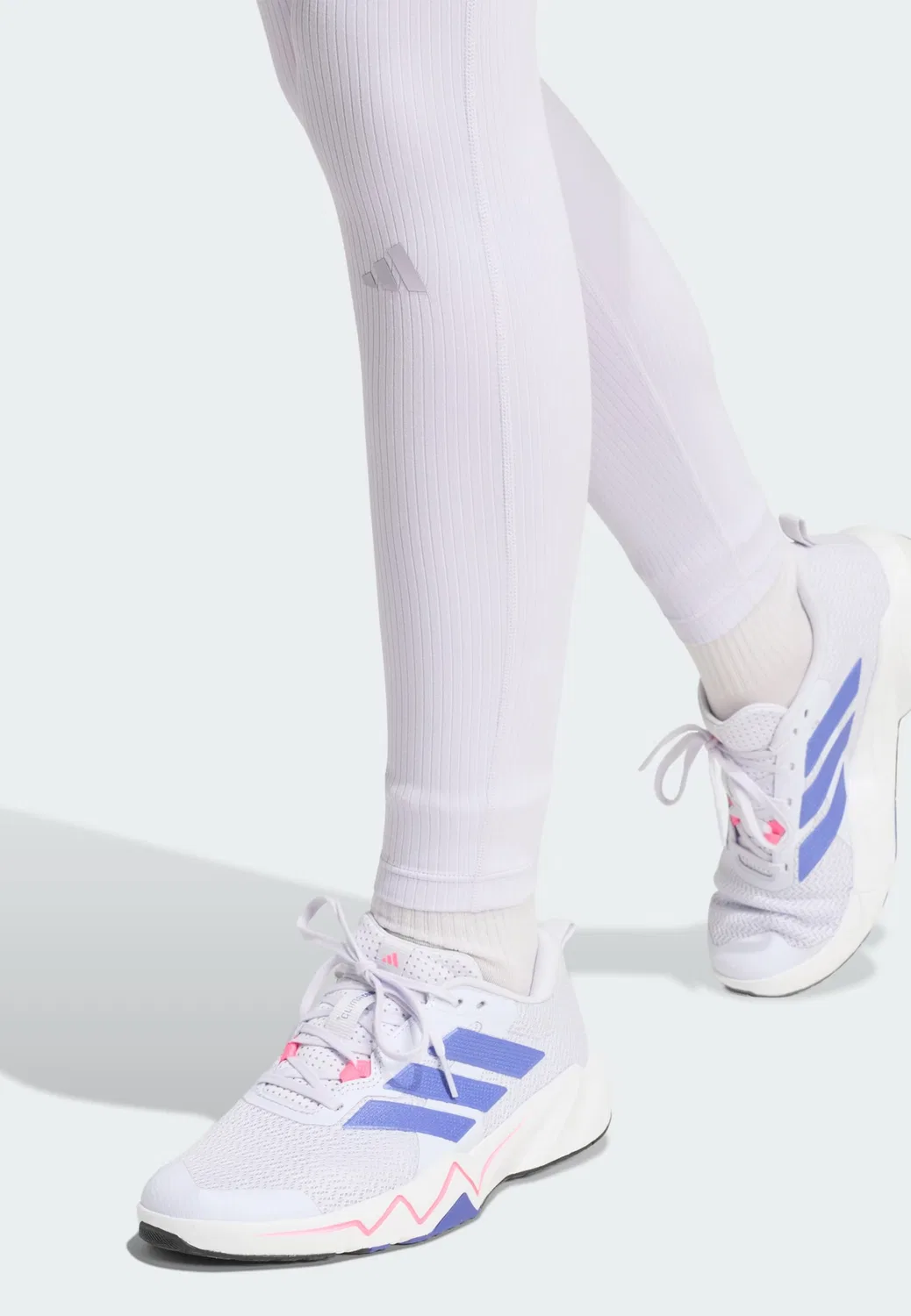 Спортивные легинсы Adidas Performance All Me пастельно-фиолетового цвета — фото 4