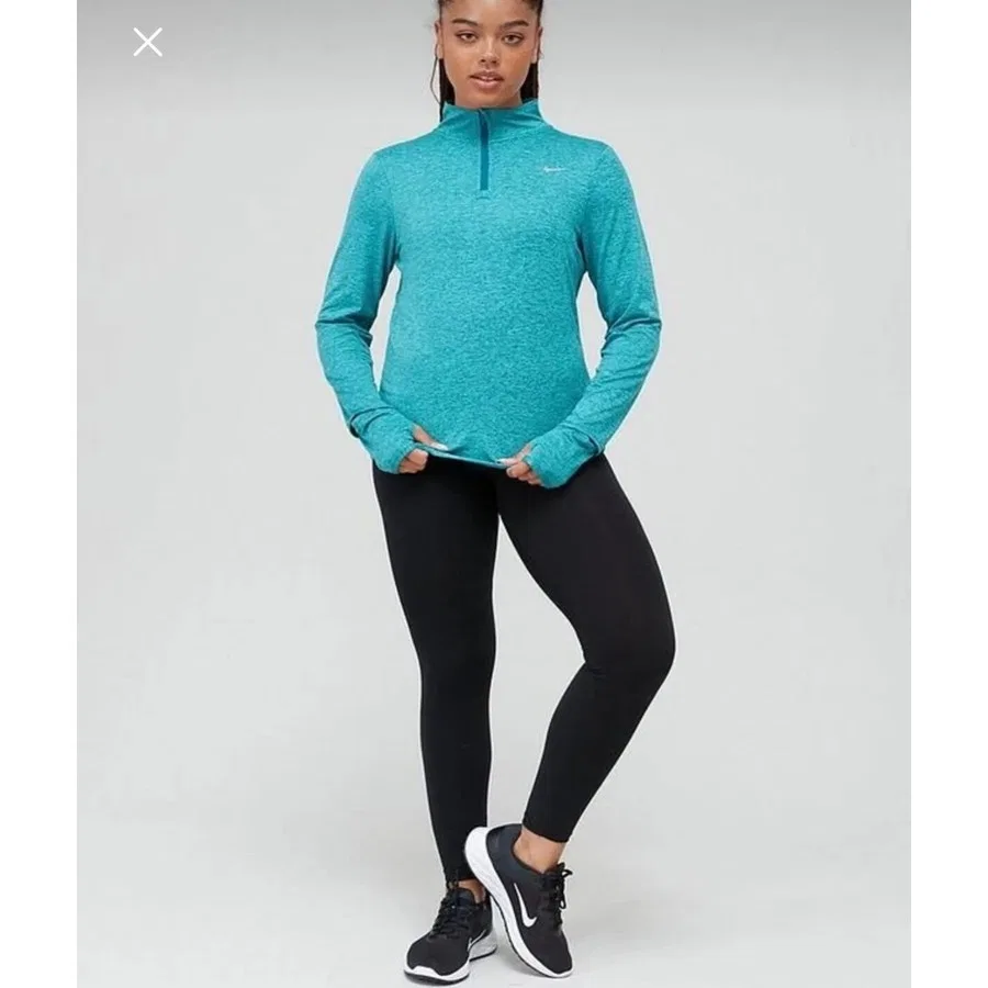 Женская спортивная куртка Nike с длинным рукавом и защитой от ультрафиолета, Зеленый — фото 3