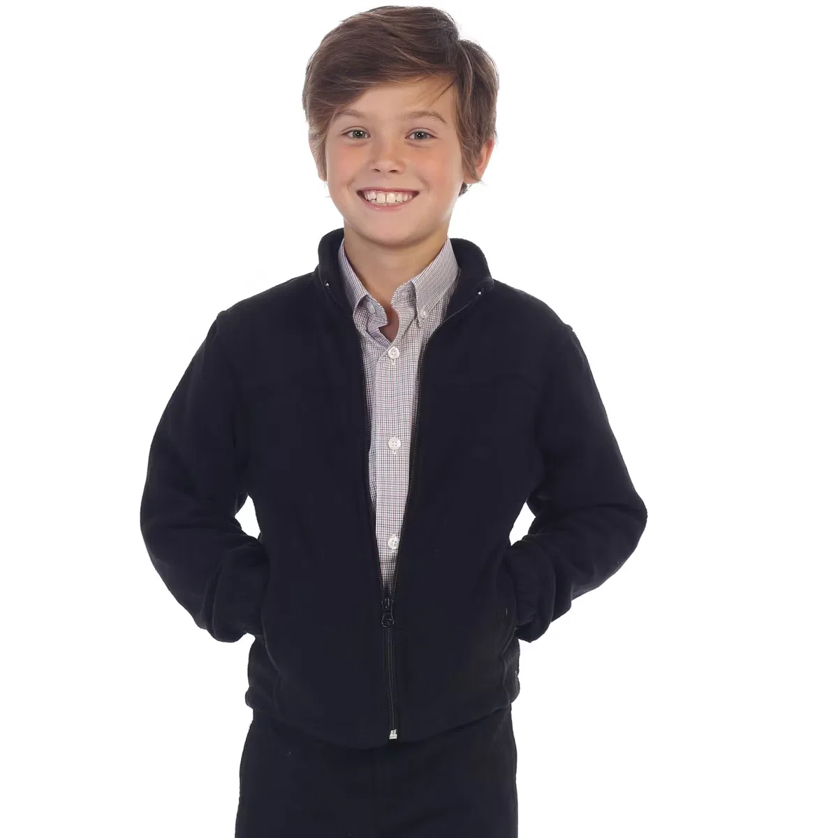 Куртка на молнии Polar Fleece GIOBERTI, Black — фото 2