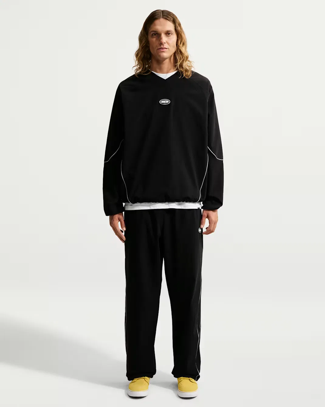 Тканый скейтбордный топ Nike SB, Black — фото 4