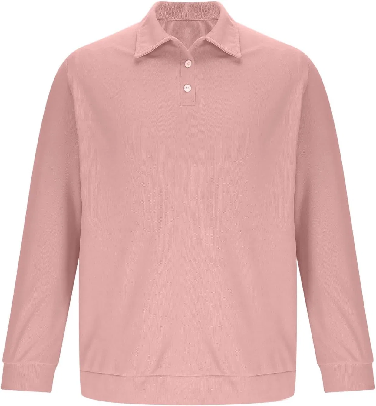 Мужская классическая рубашка-поло с длинным рукавом Golf, Pink — фото 4