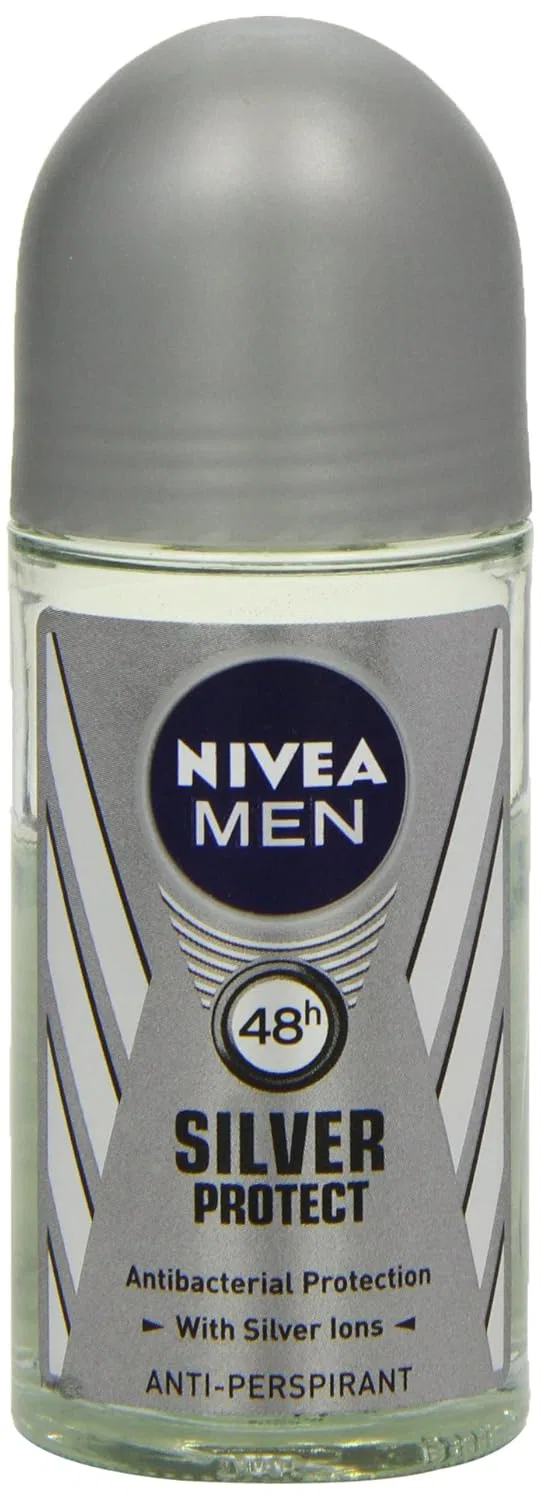 Дезодорант-антиперспирант NIVEA For Men Silver Protect Антибактериальный, 50 мл