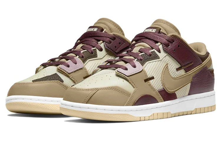 Кроссовки Nike Dunk Low Scrap, бежевый/коричневый — фото 3