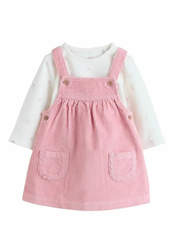 Комплект из платья с цветочным принтом Set - day dress Next, pink, розовый