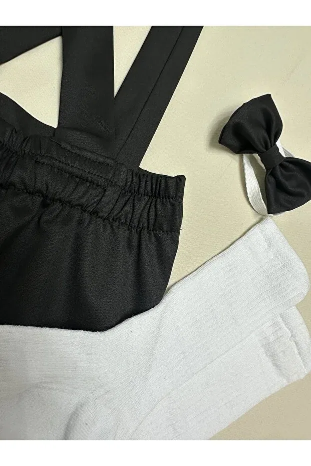 Детский комбинезон без рукавов Boss baby concept shorts salopette flatwear socks Annerüyası, Black — фото 3