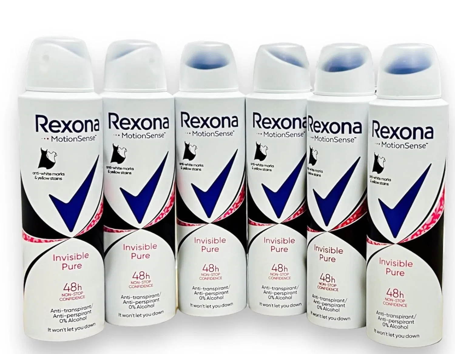 Дезодорант-антиперспирант Invisible Pure Rexona, набор 6 шт, 150 мл — фото 2