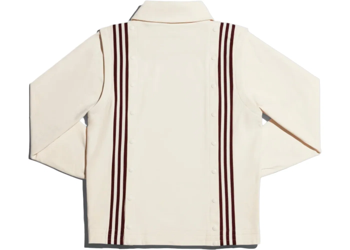 Унисекс куртка с длинным рукавом Adidas Ivy Park Snap Track Jacket, Ecru Tint/Maroon — фото 2