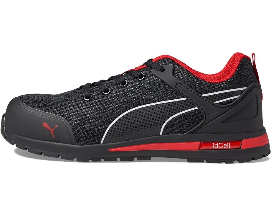Кроссовки PUMA Safety Levity Knit Low ASTM EH, цвет Black/Red — фото 4