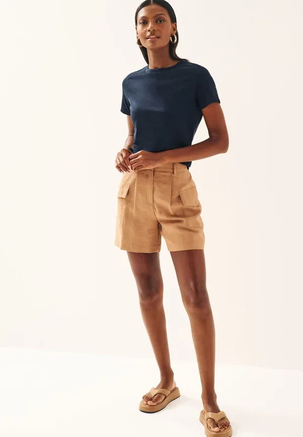 Футболка хлопковая The everyday crew neck short sleeve, Next, Navy Blue, темно-синий — фото 2