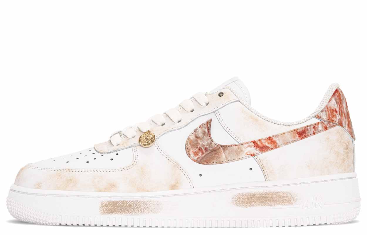 

Nike Кроссовки Air Force 1 AF1, износостойкие, низкие, для скейтбординга, мужские, бежево-кофейного цвета