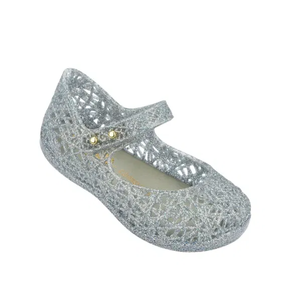 Сандалии зигзаг Melissa, серебристый