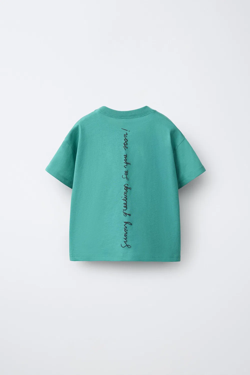 Футболка с изображением мороженого и парусных лодок. Изабель Вандеплакше ZARA, Green — фото 2