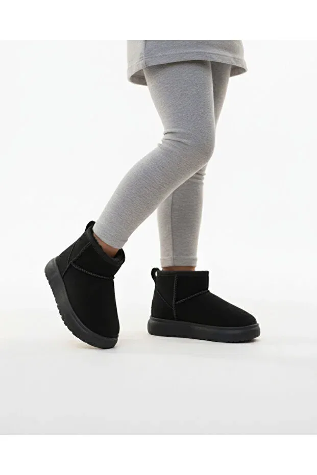 Детские ботинки для девочек на плоской подошве Gvn Shoes, Black