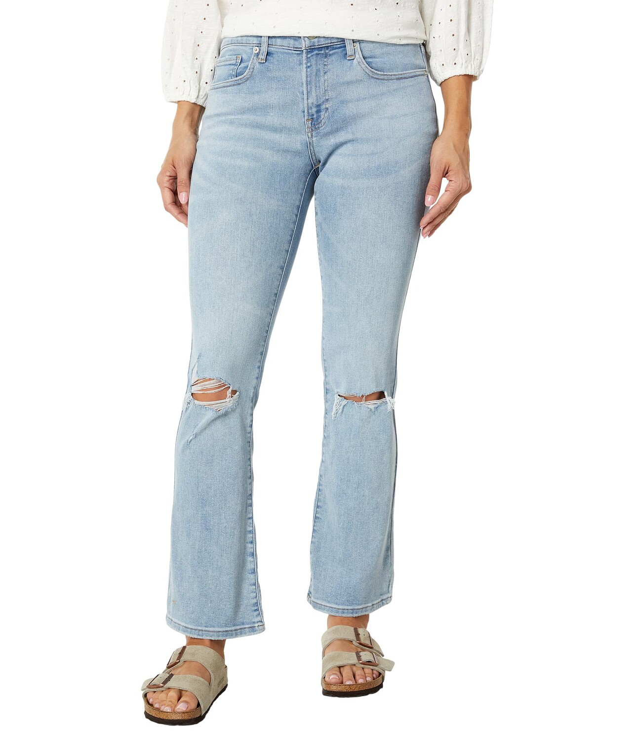 

Джинсы Lucky Brand, Mid-Rise Sweet Boot in Darwin Destructed