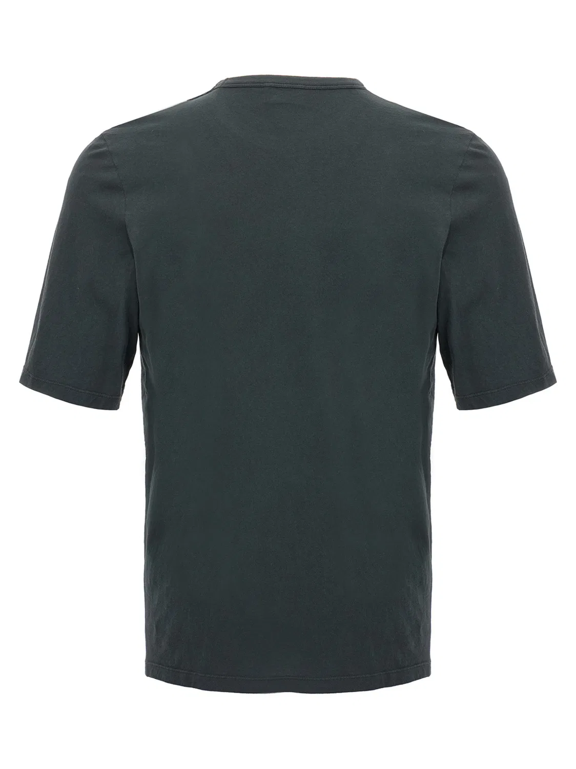 Мужская футболка с вышивкой логотипа Black Cotton T-Shirt Saint Laurent, Black — фото 2