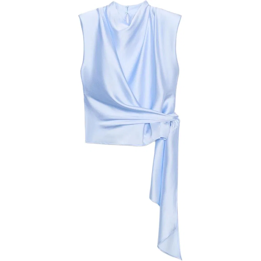 Женский топ-майка Light Blue ZARA, Голубой