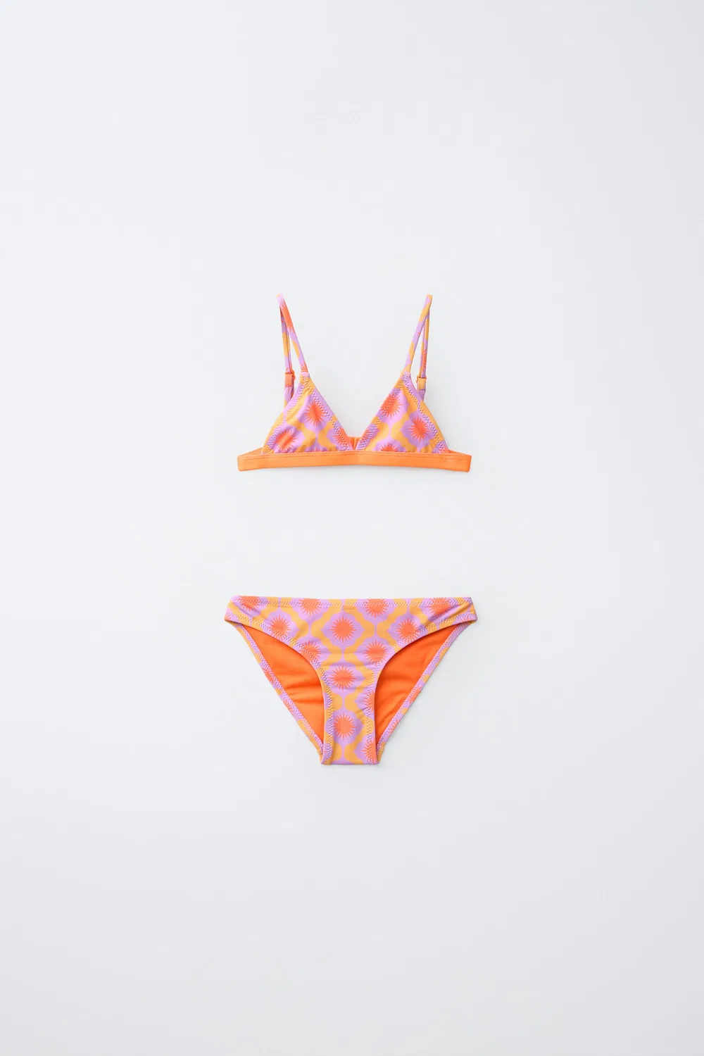 6-14 лет / Блестящее бикини для защиты от солнца ZARA, Orange