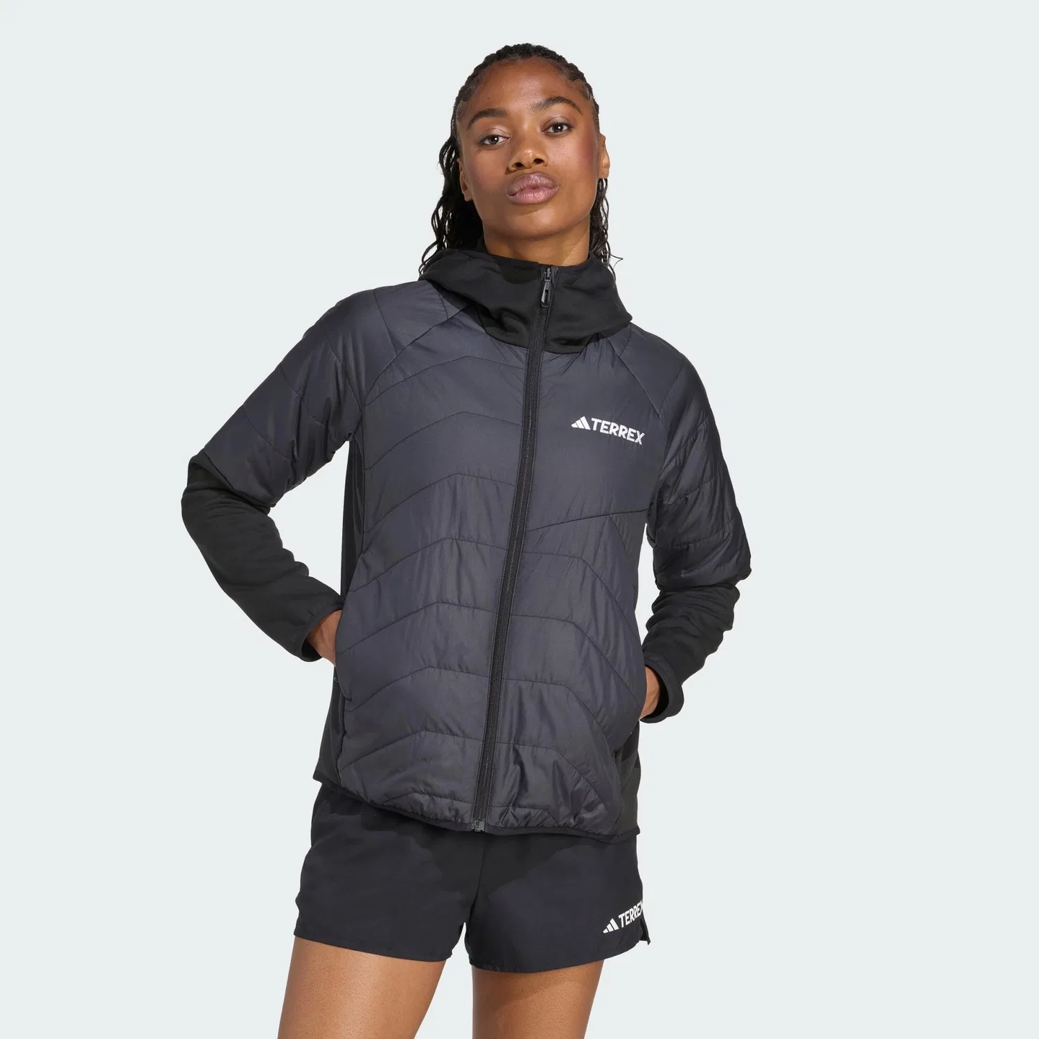 Женская утепленная куртка с капюшоном Terrex Multi CLIMAWARM Adidas, Schwarz