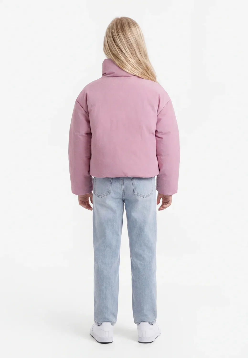 Детская пуховая куртка - зимняя куртка Adidas Originals, Magic Mauve — фото 2
