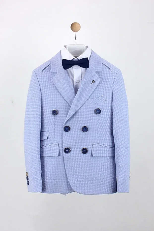 Детский пиджак для мальчиков классический Doctor Junior, Blue