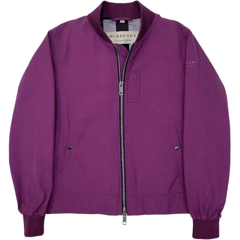 Куртка Burberry Fuchsia мужская с бейсбольным воротником