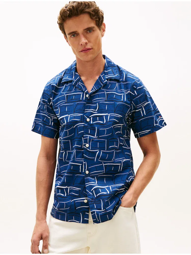 Футболка с коротким рукавом Regular Fit TOMMY HILFIGER, Royal Blue