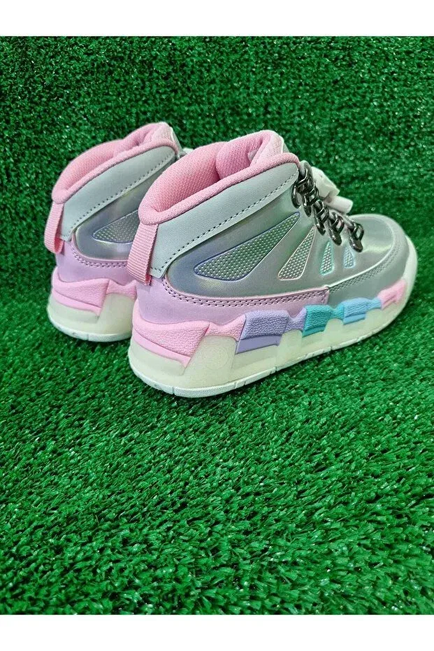 Детские ботинки для девочек с подсветкой Vicco, Gray — фото 3