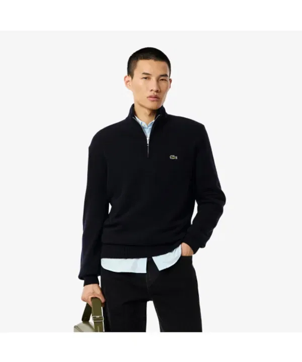 Свитер с полузастежкой, шерстяной, ah3052-55n, Lacoste, 166