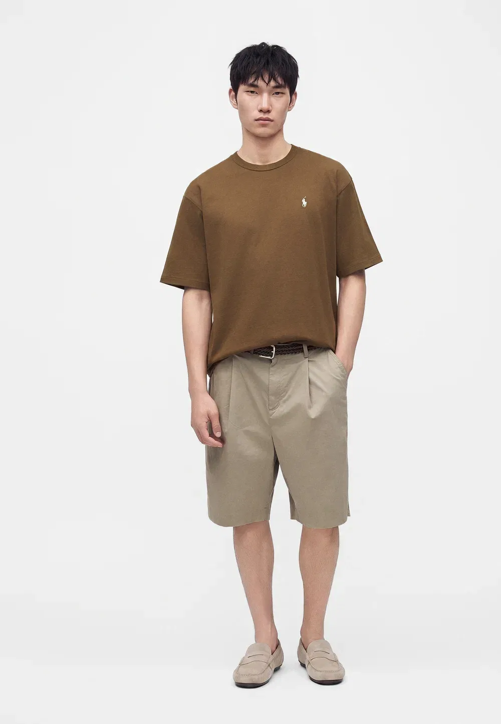 Простая футболка Polo Ralph Lauren, Brown — фото 2