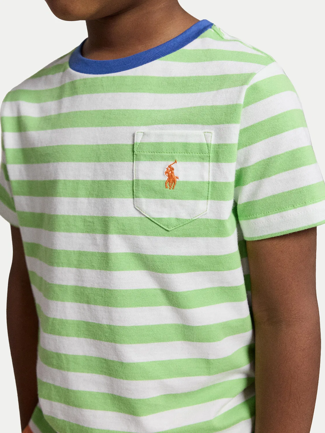 Футболка стандартного кроя для мальчика Polo Ralph Lauren, зеленый — фото 3