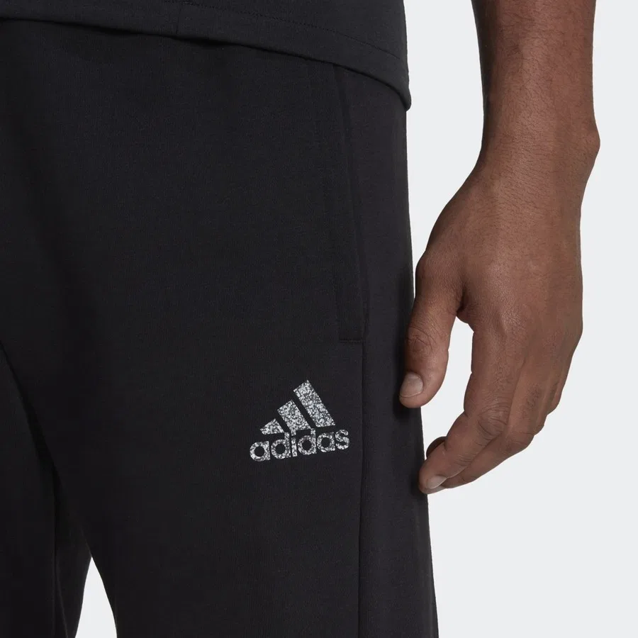 Спортивные брюки с манжетами Stadium Fleece Badge of Sport adidas, Черный — фото 4